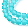 Baking Paint Transparent Glass Bead Strands GLAA-S031-6mm-18-3