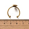 304 Stainless Steel Open Cuff Ring Components LS-STAS-M057-01F-G-3