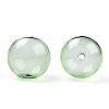 Transparent Blow High Borosilicate Glass Globe Beads GLAA-T003-09D-1