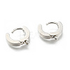 Tarnish Resistant Personalized Unisex 304 Stainless Steel Hoop Earrings LS-EJEW-G120-59P-1