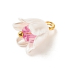 Spray Painted ABS Plastic Imitation Pearl Charms PALLOY-JF01603-04-4