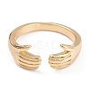 Brass Cuff Rings RJEW-B034-02G-1