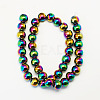Non-magnetic Synthetic Hematite Beads Strands G-S096-10mm-M-3