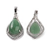 Natural Green Aventurine Pendants G-H283-04P-21-2