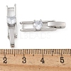 Rack Plating Brass Micro Pave Cubic Zirconia Watch Band Clasps KK-A234-016P-02-2