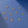 10Pcs 5 Colors Rack Plating Brass Enamel Pendants ENAM-SZ0002-79-3