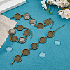 DIY Blank Dome Alloy & Iron Chain Bracelets Making Kits BJEW-HS00001-5