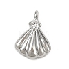 Brass Pave Clear Cubic Zirconia Pendants LS-KK-L238-31P-1