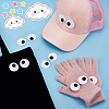 20Pcs Eyes Polyester Embroidery Iron on/Sew on Patches DIY-GA0010-06A-02-4