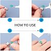 DIY Flat Round Cuff Ring Making Kit DIY-UN0003-46-5