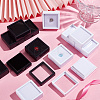 AHADERMAKER 24Pcs 2 Colors Square Acrylic Loose Diamond Display Boxes CON-GA0001-16-5