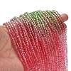 Transparent Painted Glass Beads Strands X1-DGLA-A034-T3mm-A18-2