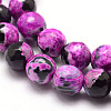 Natural Fire Crackle Agate Bead Strands X-G-K166-06F-8mm-07-3