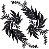 Gorgecraft 4Pcs 2 Style Leaf Computerized Embroidery Cloth Iron on/Sew on Patches DIY-GF0005-33B-1