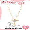 304 Stainless Steel Letter Pendant Necklaces NJEW-LP0001-52U-G-2