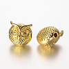 Owl Alloy Beads PALLOY-L161-04G-1