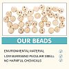 50Pcs Natural Wood Beads WOOD-FG0001-15B-4