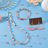 100Pcs Crackle Transparent Glass Beads GLAA-TADJ0001-12I-5