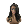 Fashion Women Shoulder Length Curly Ombre Wigs OHAR-L010-024-3