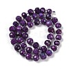 Natural Sesame Jasper Dyed Beads Strands G-H057-A21-03-5