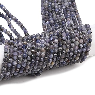 Natural Tanzanite Beads Strands G-C255-A01-4mm-1
