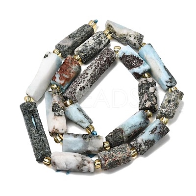 Natural Larimar Beads Strands G-D353-A03-1