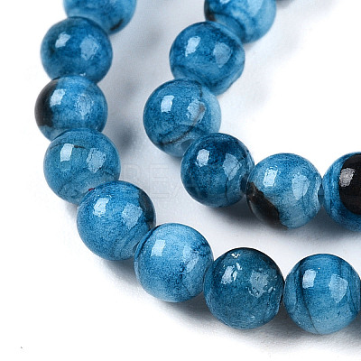 Natural Persian Jade Beads Strands G-A255-A02-04F-1