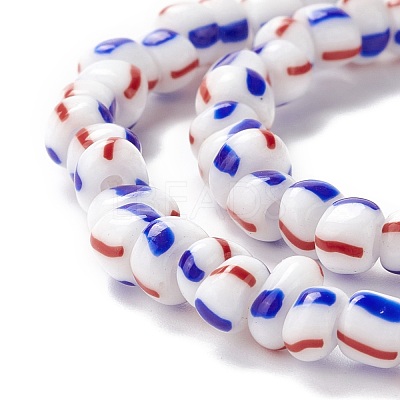 Handmade Lampwork Beads Strands BLOW-K001-01B-10-1