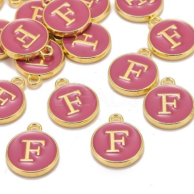 Golden Plated Alloy Enamel Charms LS-ENAM-S118-08F-1
