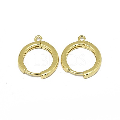 Brass Huggie Hoop Earring Findings PALLOY-F249-19G-1