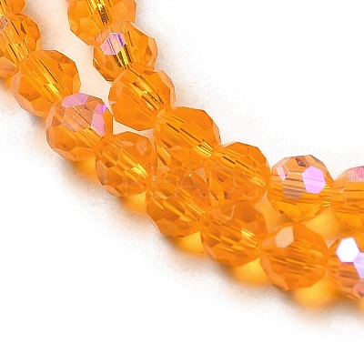 Electroplate Transparent Glass Beads Strands EGLA-A035-T3mm-L05-1