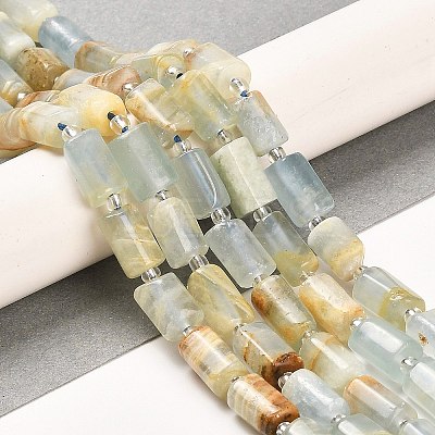 Natural Blue Calcite Beads Strands G-G068-A28-01-1