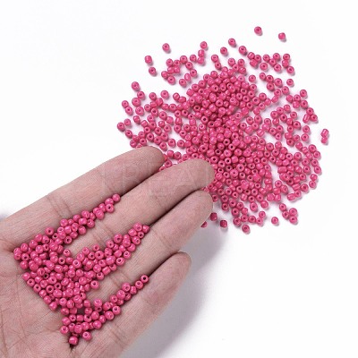 Baking Paint Glass Seed Beads SEED-US0003-3mm-K5-1