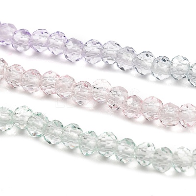 Transparent Painted Glass Beads Strands LS-DGLA-A034-T1mm-A23-1