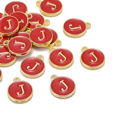 Golden Plated Alloy Enamel Charms LS-ENAM-S118-03J-1