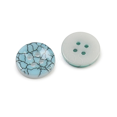 2-Hole Porcelain Buttons PORC-R010-15A-1