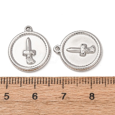 304 Stainless Steel Pendants STAS-K331-01B-P-1
