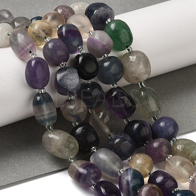 Natural Fluorite Beads Strands G-Q169-E07-01-1