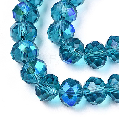 Electroplate Glass Beads Strands EGLA-A034-T2mm-L25-1