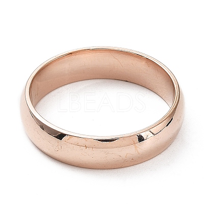 Ion Plating(IP) 304 Stainless Steel Flat Plain Band Rings STAS-I160-B-RG-1