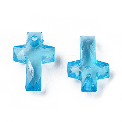Transparent Acrylic Pendants MACR-S373-130-B08-1