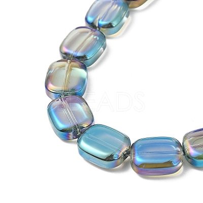 Transparent Electroplate Glass Bead Strands EGLA-P049-02A-FR05-1