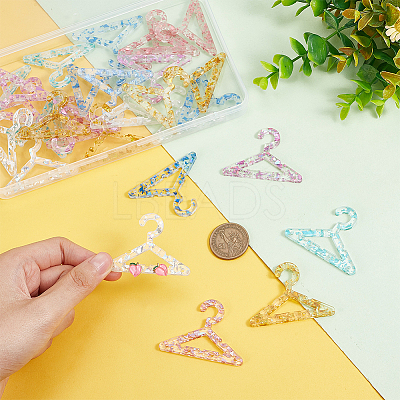 30Pcs 6 Colors Transparent Acrylic Earring Display Accessories EDIS-PH0001-75-1