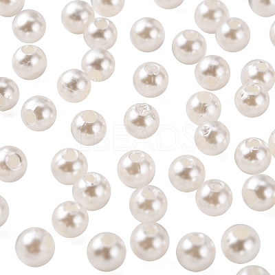 Imitation Pearl Acrylic Beads PL607-1-1