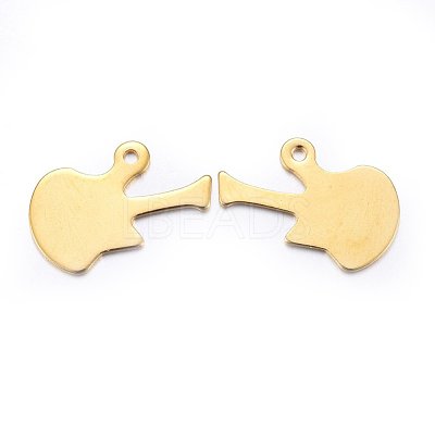 201 Stainless Steel Pendants STAS-O110-08G-1