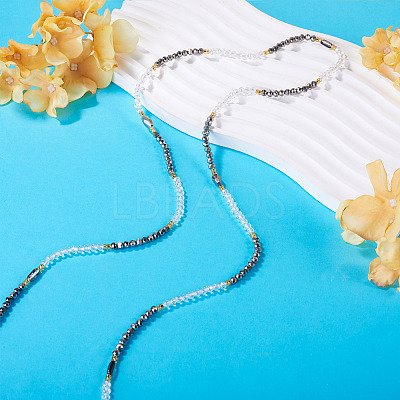 Glass Beaded Adjustable Waist Chains for Women AJEW-TA0005-78B-1