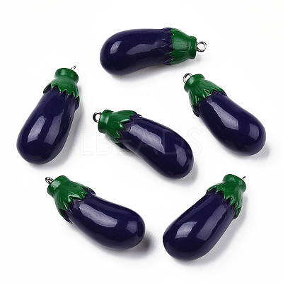 Opaque Resin Pendants RESI-S356-55-1