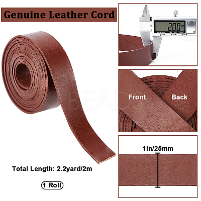 2M Flat Leather Cord LC-WH0007-07C-01-1