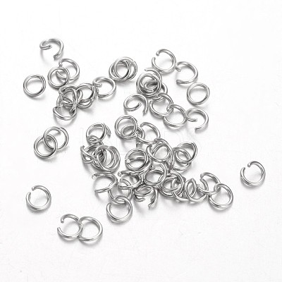 Tarnish Resistant 304 Stainless Steel Open Jump Rings STAS-N015-02-5mm-1