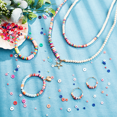 Handmade Polymer Clay Beads CLAY-FH0001-01A-M-1